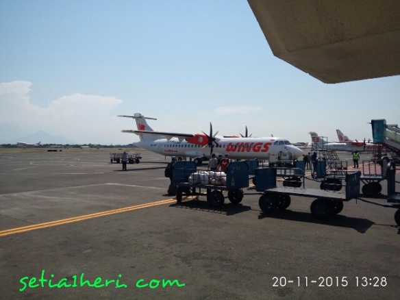 pesawat ATR Wings Air jurusan Surabaya-Jogjakarta