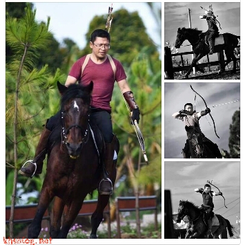 Foto Aa Gym diatas kuda dan memanah ini menyita perhatian publik…gagah coy