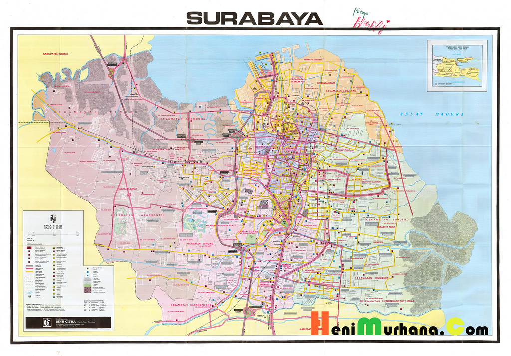 Gambar Peta Kota Surabaya Terbaru Sevensharing Gambar 
